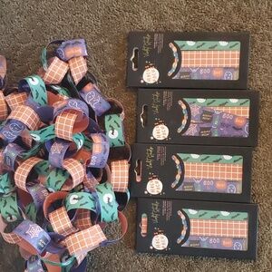 Set of 4 Hocus Pocus Violet Studio Halloween Paper Chain Kits 3.8 yd each New